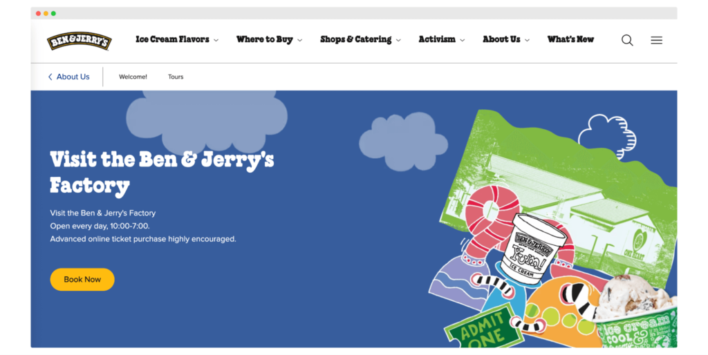 Ben&Jerry's loyalty program as an example of great Shopify marketing strategy.