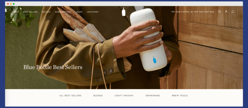 Blue Bottle Coffee - an example of business idea for ecommerce.